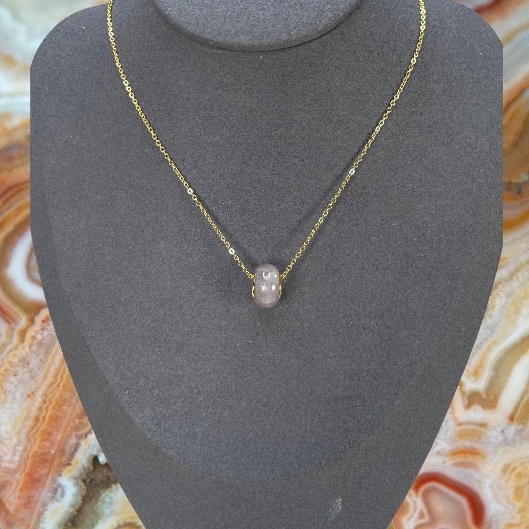 Charm perle Agate Indienne