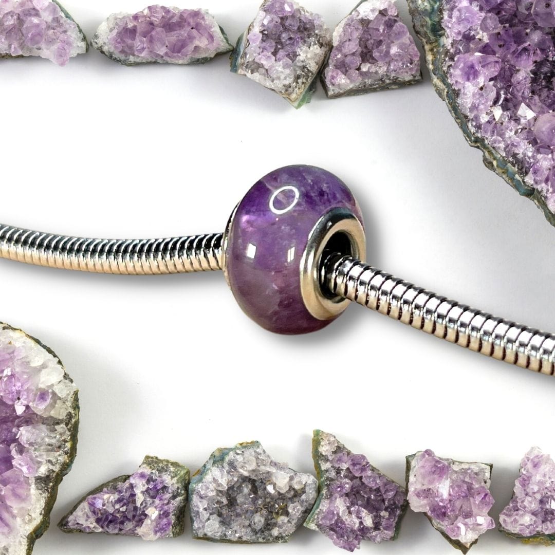 Charm perle Améthyste - Perles