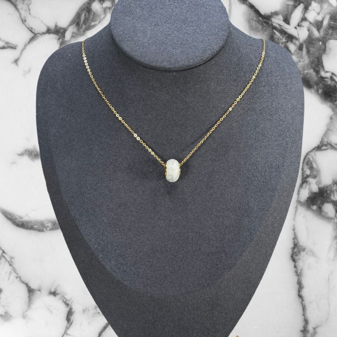 Charm perle Howlite - Perles