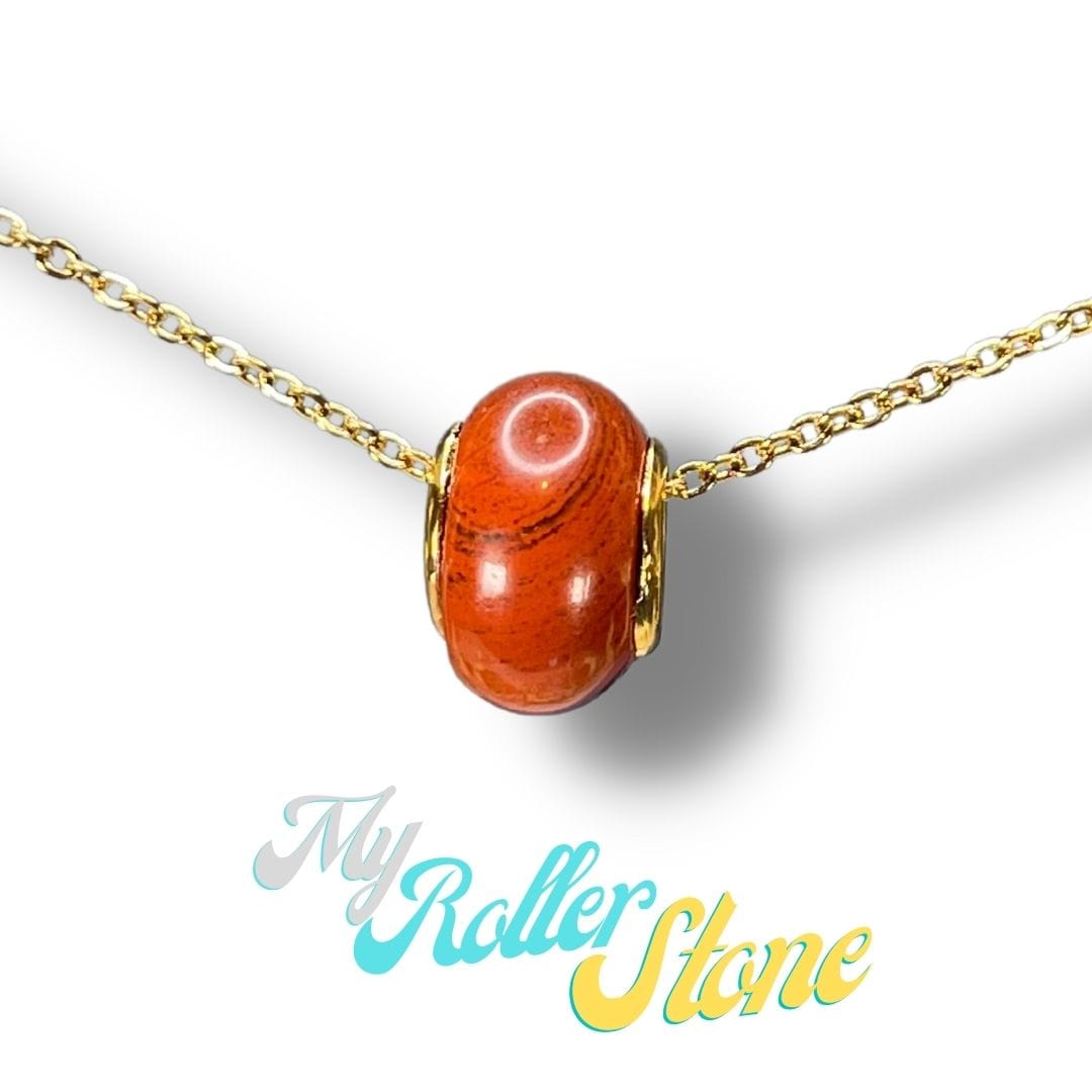 Charm perle Jaspe rouge