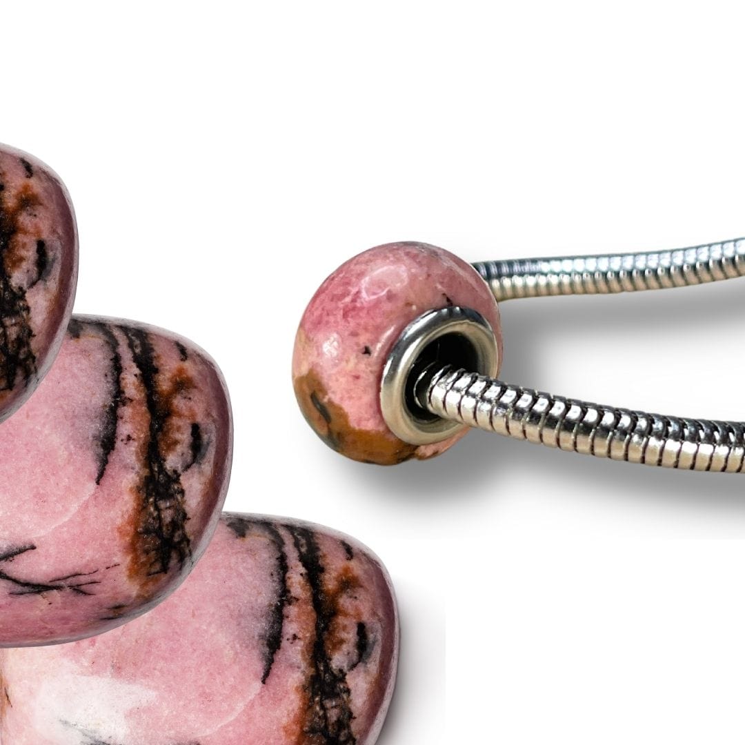 Charm perle Rhodonite Australienne - Perles
