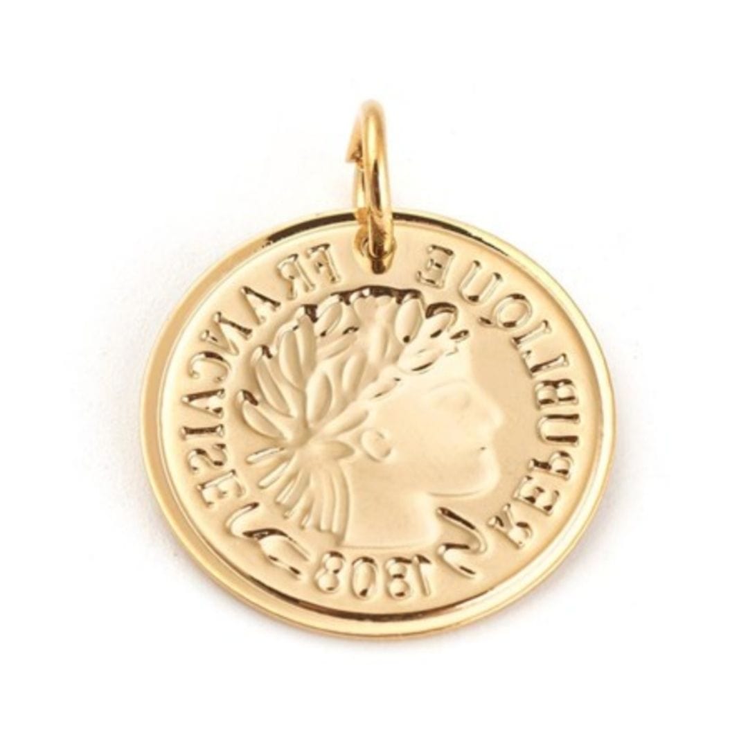 Charm pièce de monnaie - Breloques et pendentifs