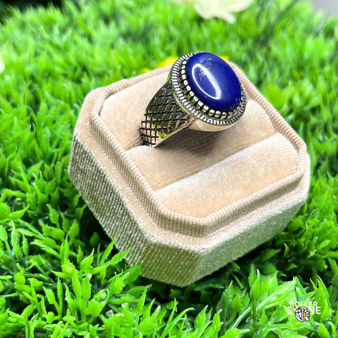 Chevalière Argent Lapis Lazuli #1