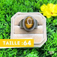 Bague En Argent Massif Avec Damier De Zirconiums - Taille 52, Occasion
