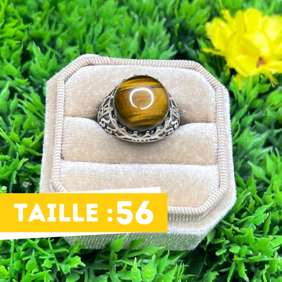 Chevalière En Argent, Taille 56 - Bague Homme Ou Femme, Occasion, Style Classique Ou Sigillé