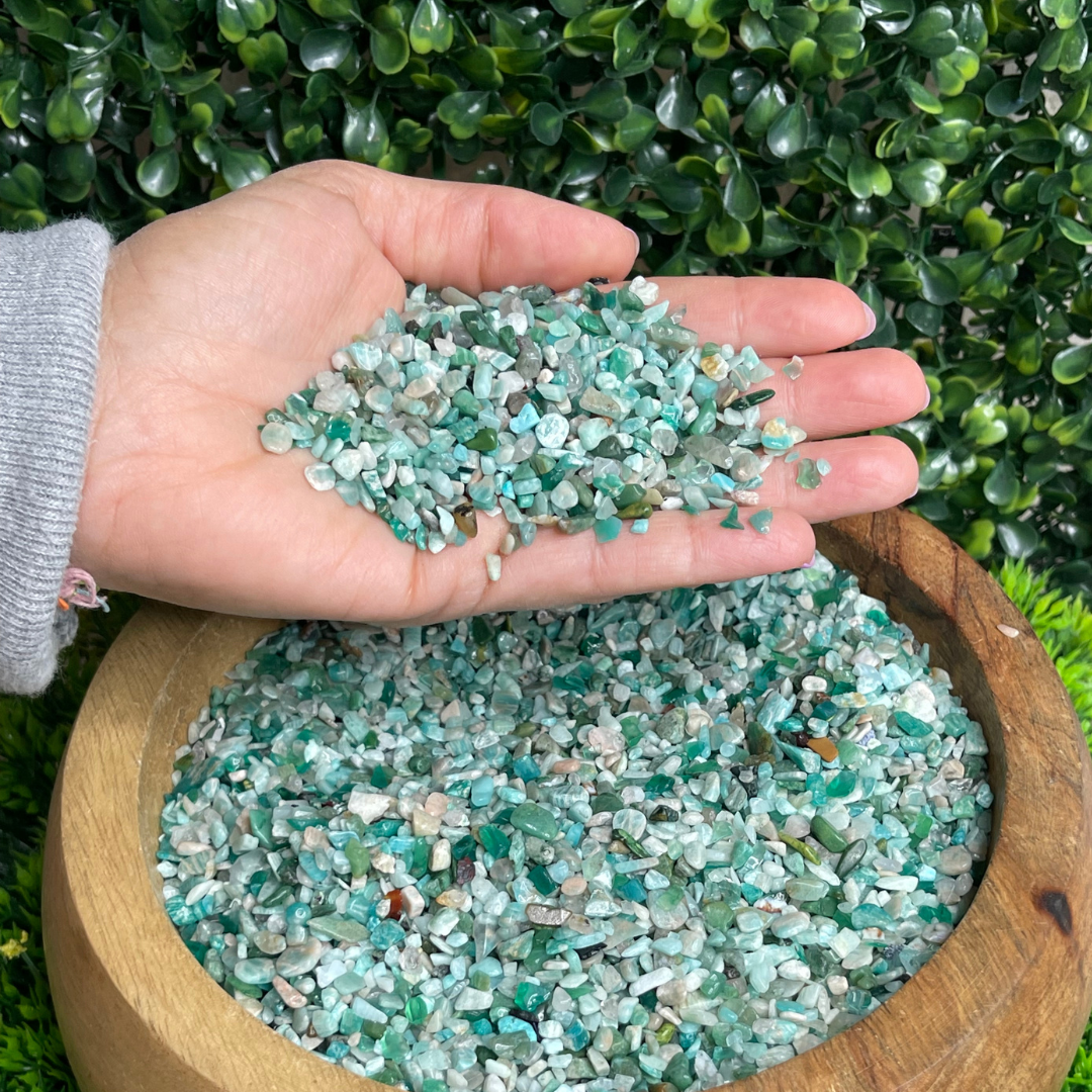 Chips Amazonite Mix - Pierres et fossiles