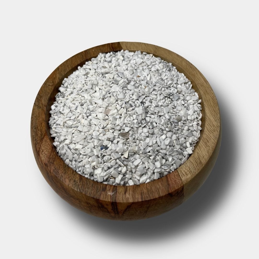 Chips Howlite non percées - Pierres et fossiles