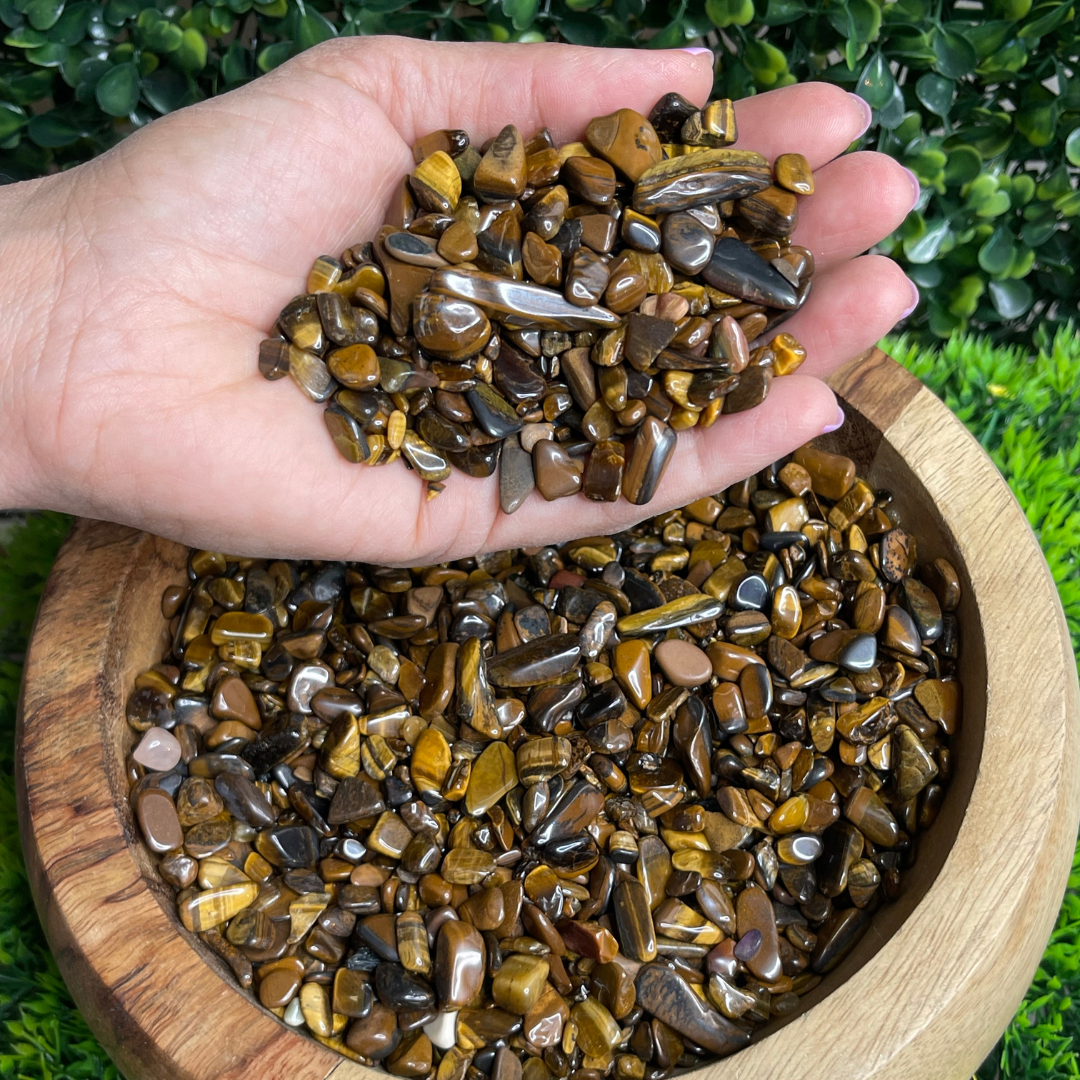 Chips oeil de tigre non percées - Maison et jardin