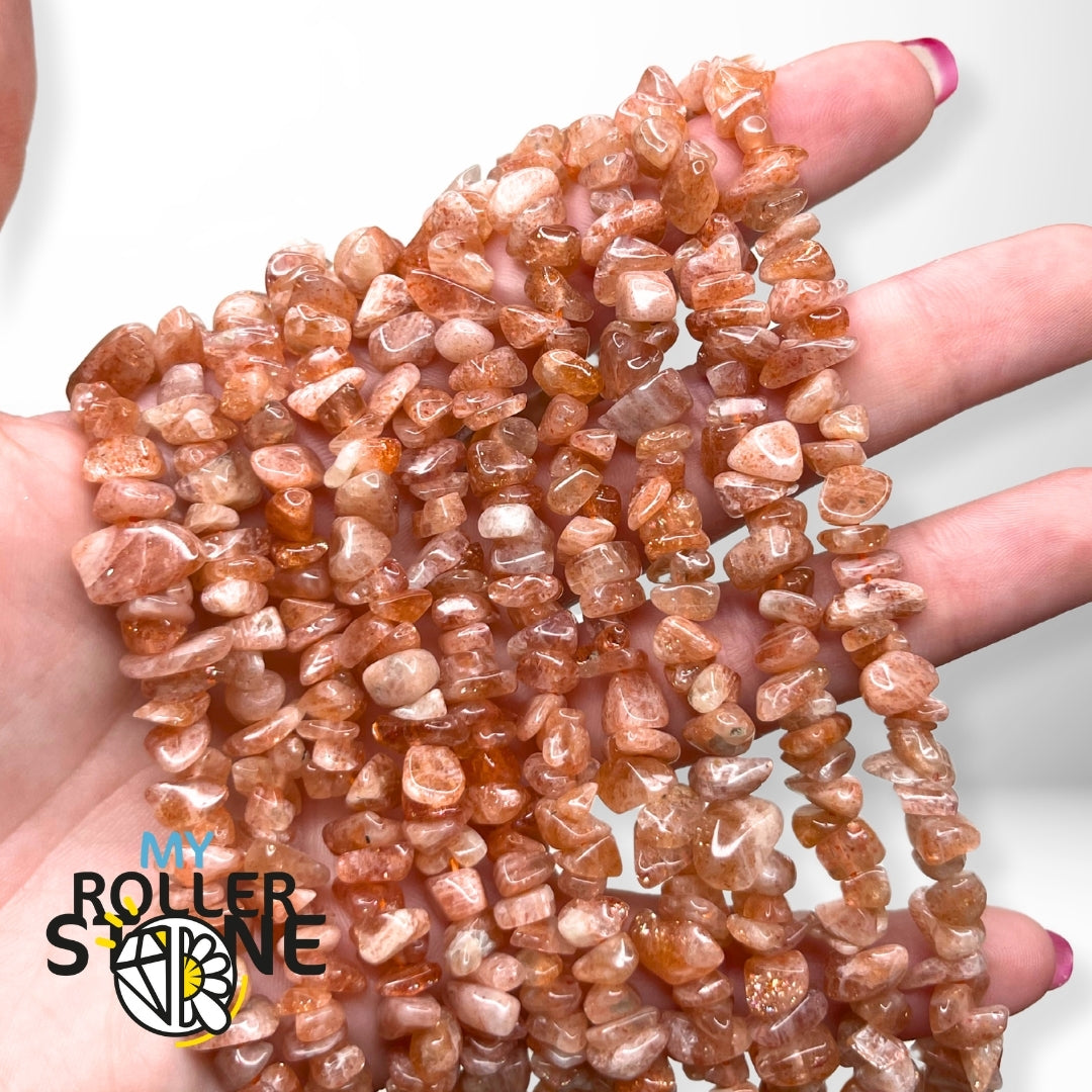 Sun Stone Crisps Natural stone bead My Roller Stone