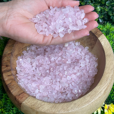 Chips Quartz rose non percéesChips Quartz rose non percées