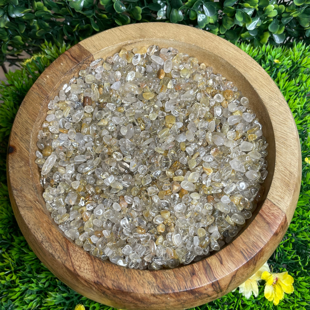 Chips Quartz rutile dorée - Maison et jardin