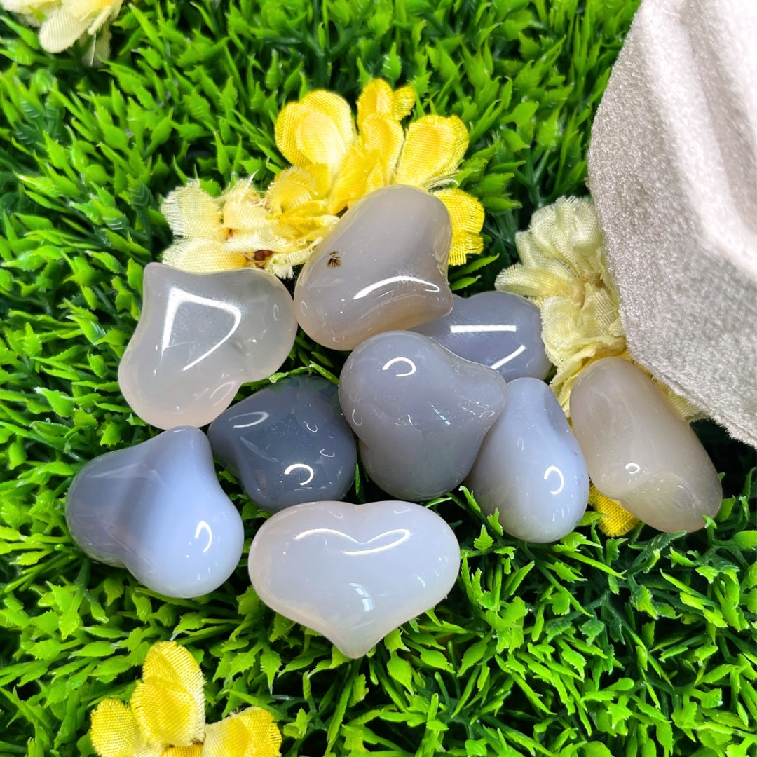 Coeur Agate Grise