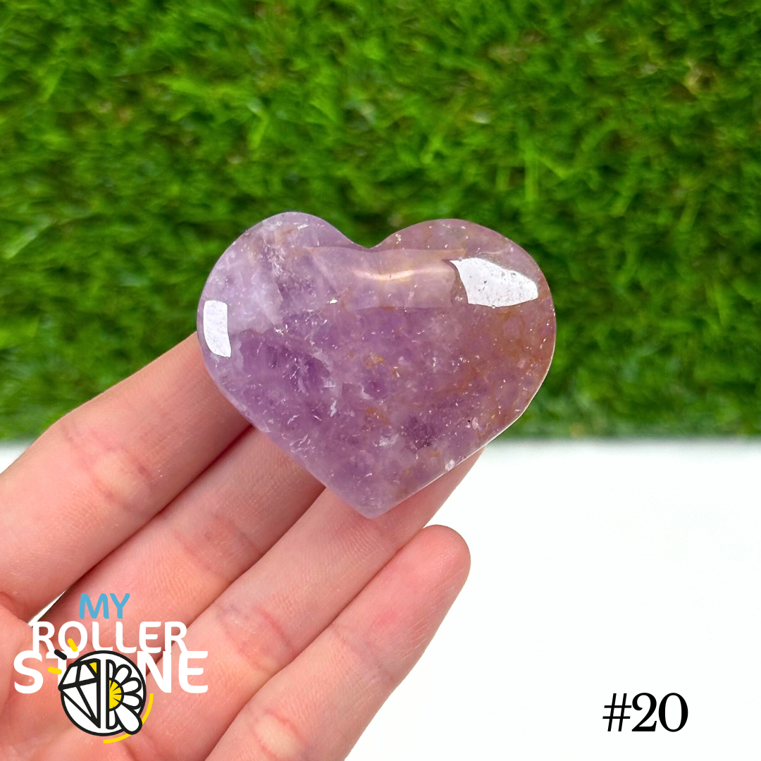 Coeur Améthyste Agatisée - 20