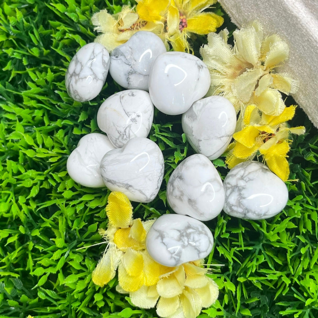 Coeur en Howlite