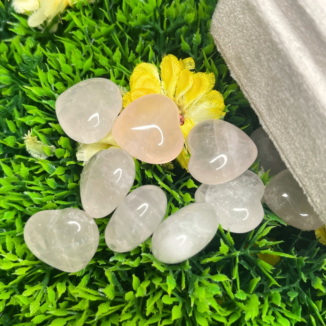 Coeur en Quartz Rose