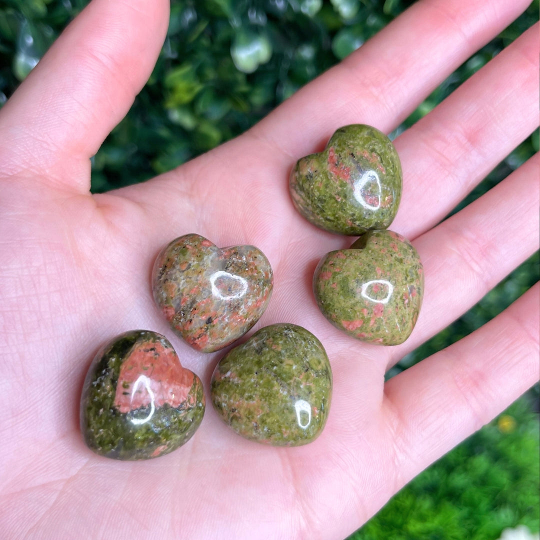 Coeur en Unakite