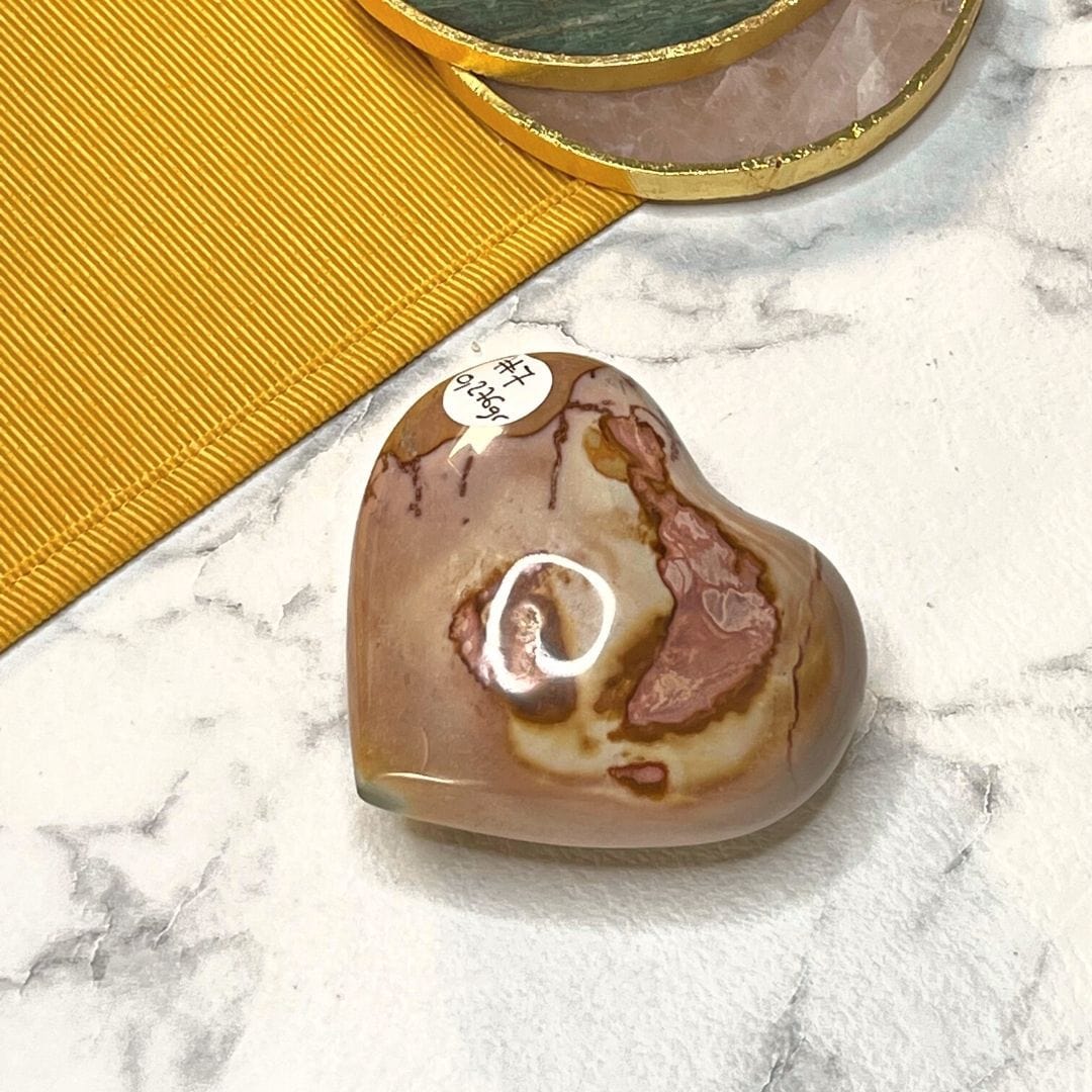 Coeur Jaspe Océan #7 - Pierres et fossiles