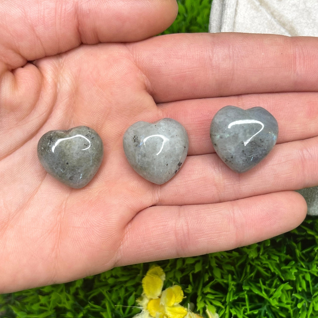 Coeur en Labradorite