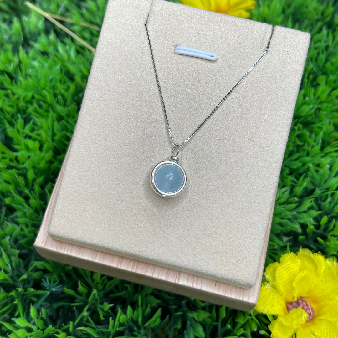 Collier Astre en Argent 925 - Aigue Marine - Colliers