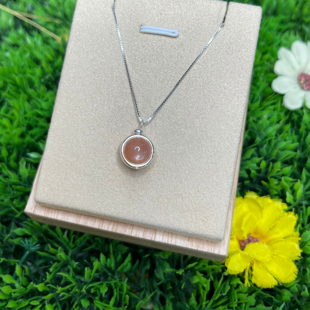 Collier Astre en Argent 925 - Pierre du soleil - Colliers