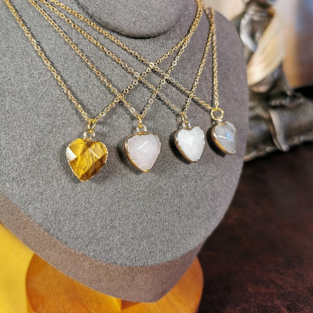 Collier Coeur pierre - Colliers