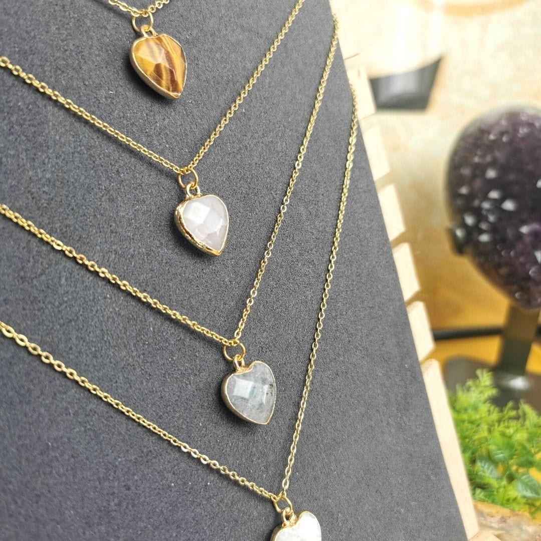 Collier Coeur pierre - Colliers