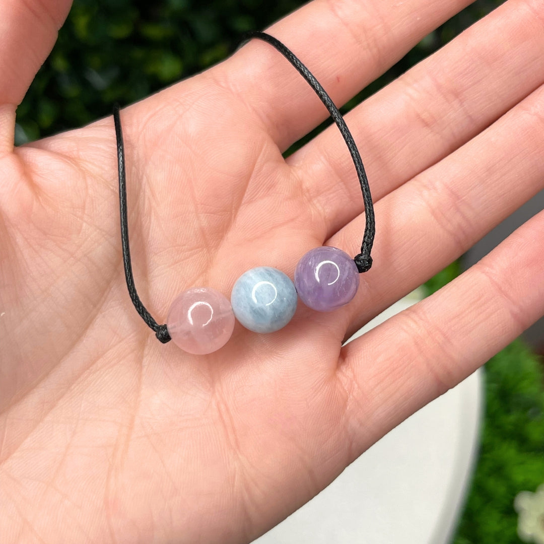 Collier Cordon Pierre Naturelle (Ras de cou)