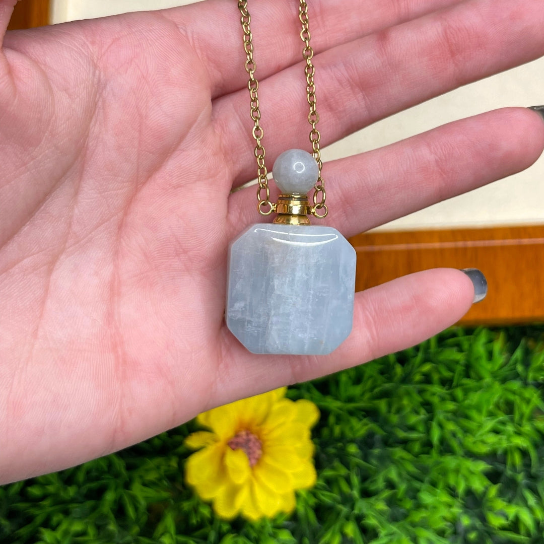 Pendentif Fiole Aigue-Marine