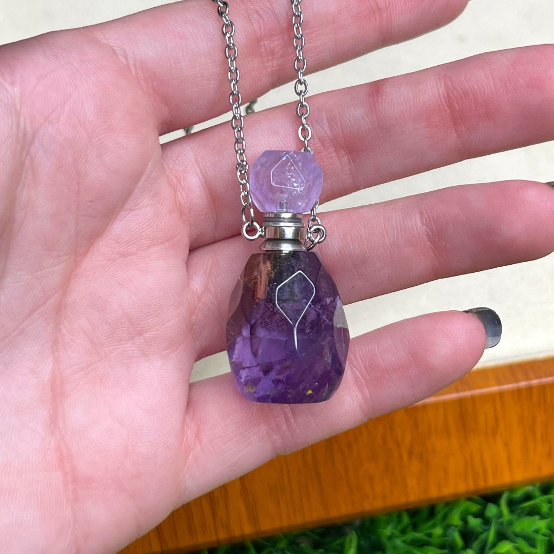 Collier Fiole Aigue-Marine