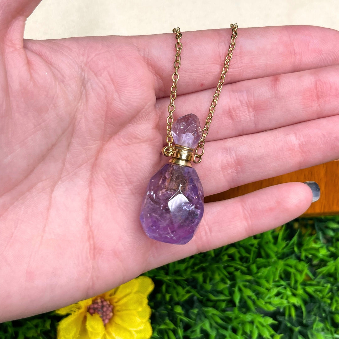 Collier Fiole Aigue-Marine