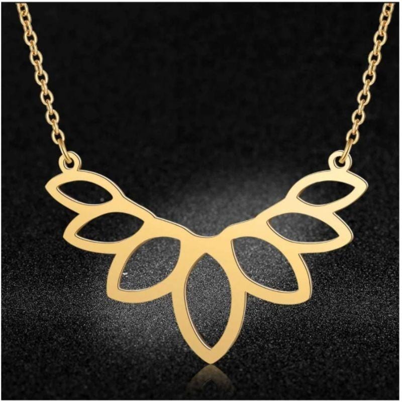 Collier fleur de lotus Or - Colliers