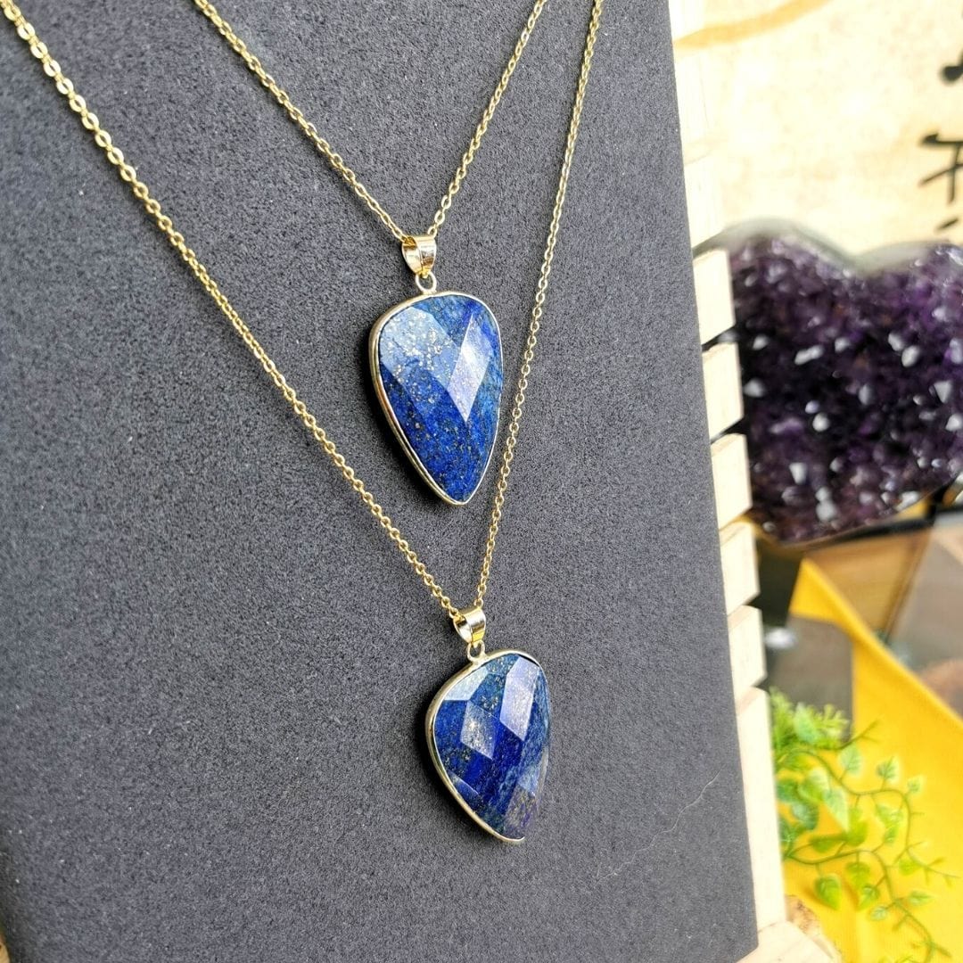 Collier perles Lapis Lazuli du Pakistan qualité 5A