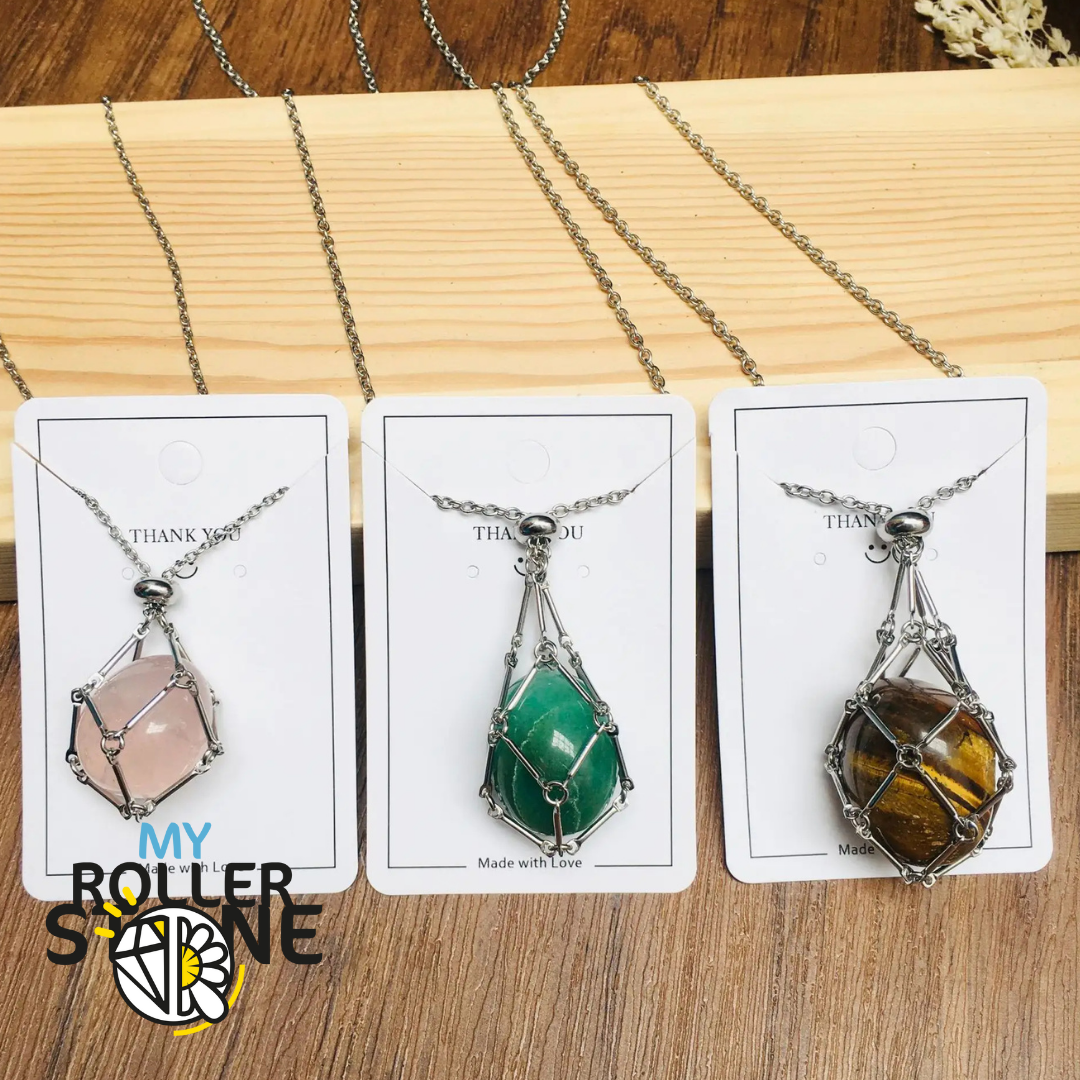 Collier pendentif cage en Acier inoxydable - Breloques et pendentifs