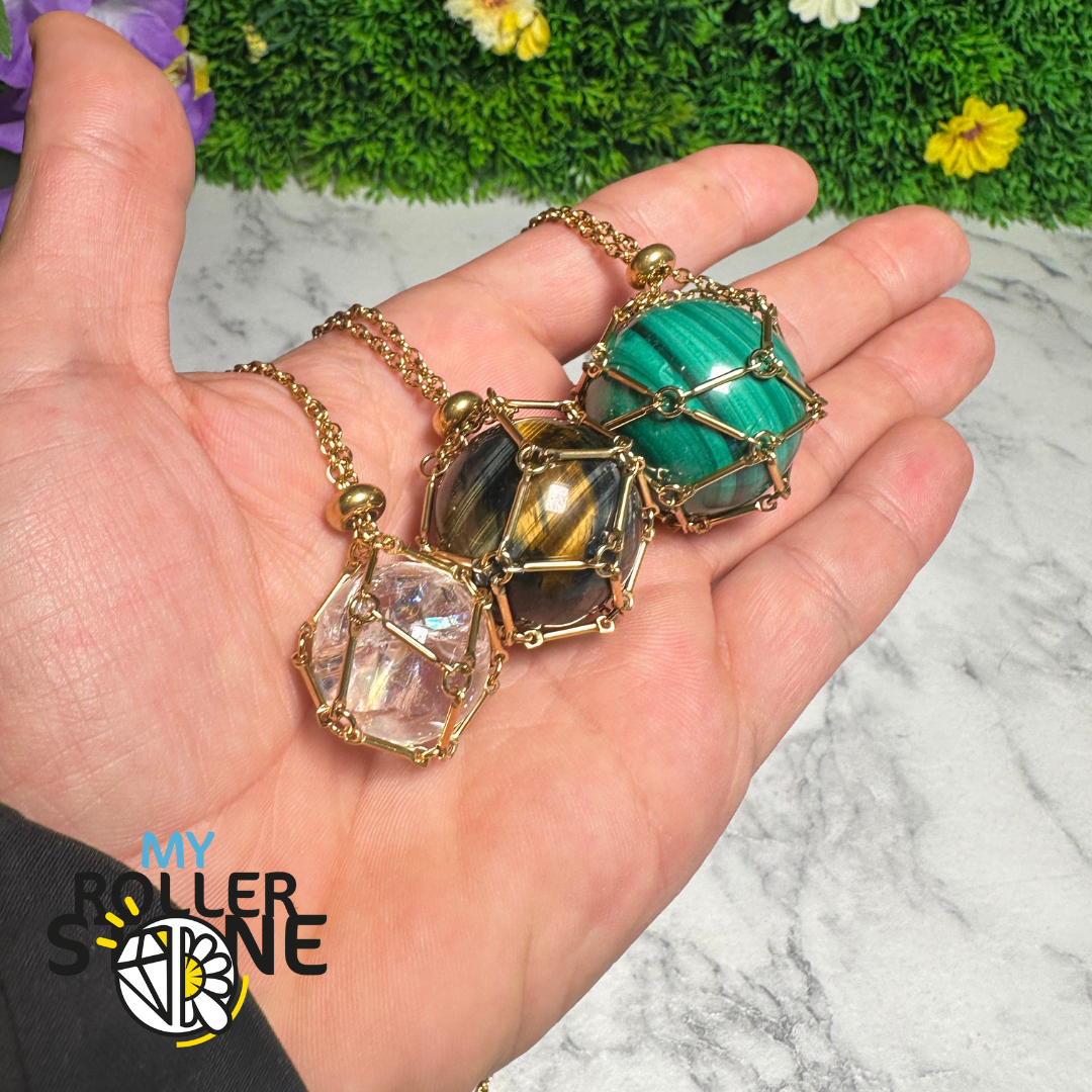 Collier pendentif cage en Acier inoxydable - Breloques et pendentifs