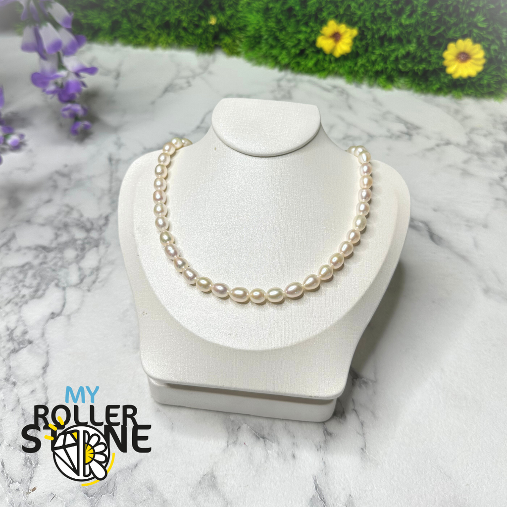 Collier De Perles De Culture - Bijou Neuf Avec étiquettes, Classique Et élégant