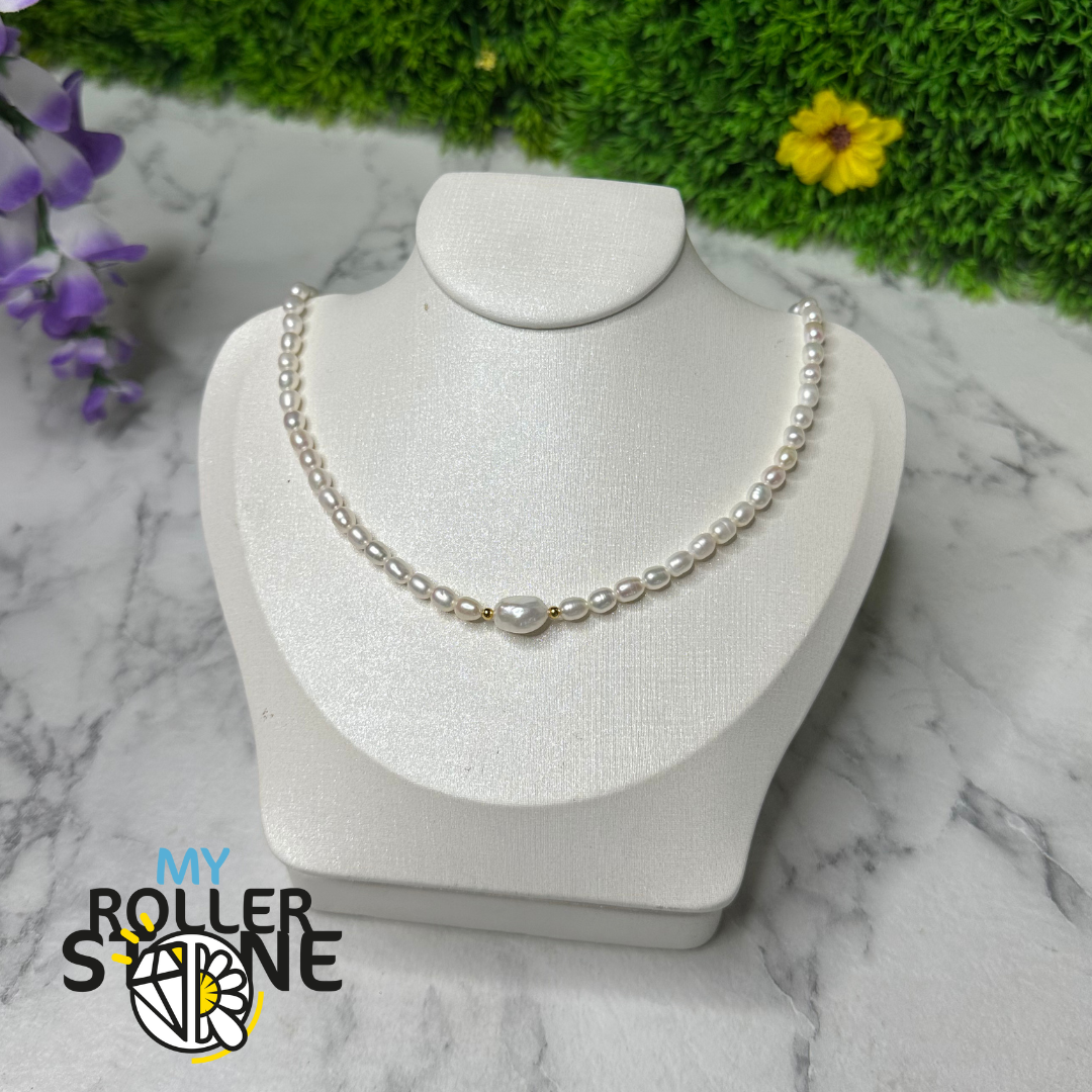 Collana Les Poulettes Con Perla Coltivata – Ciondolo In Argento Rodiato, Catena Regolabile 40-45 Cm, Gioiello Donna In Scatola Regalo - 3