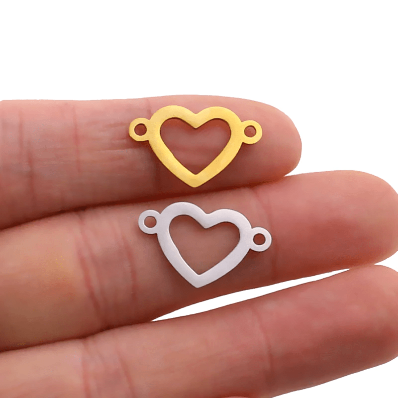 Connecteur coeur bijoux