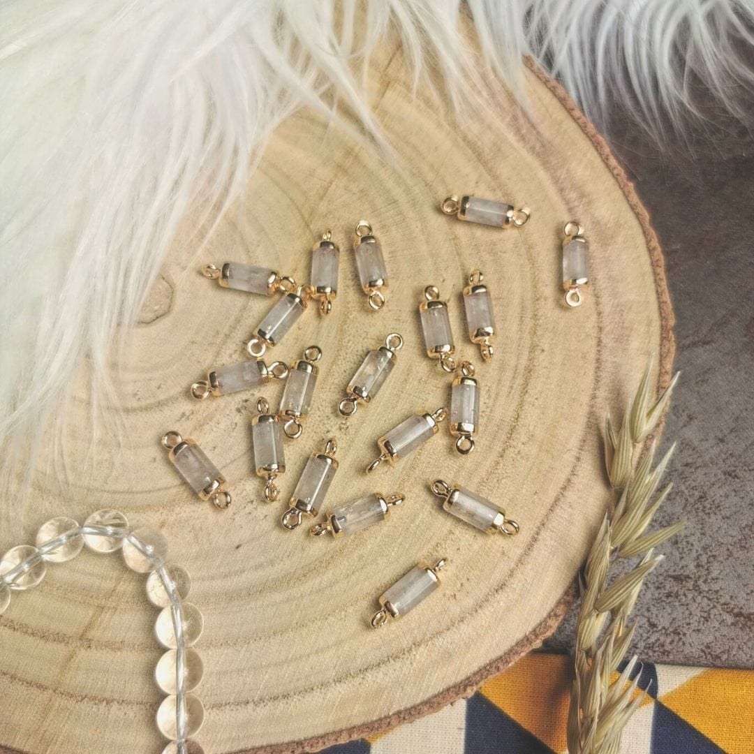 Connecteur Cristal de roche - Accessoires pour bijoux