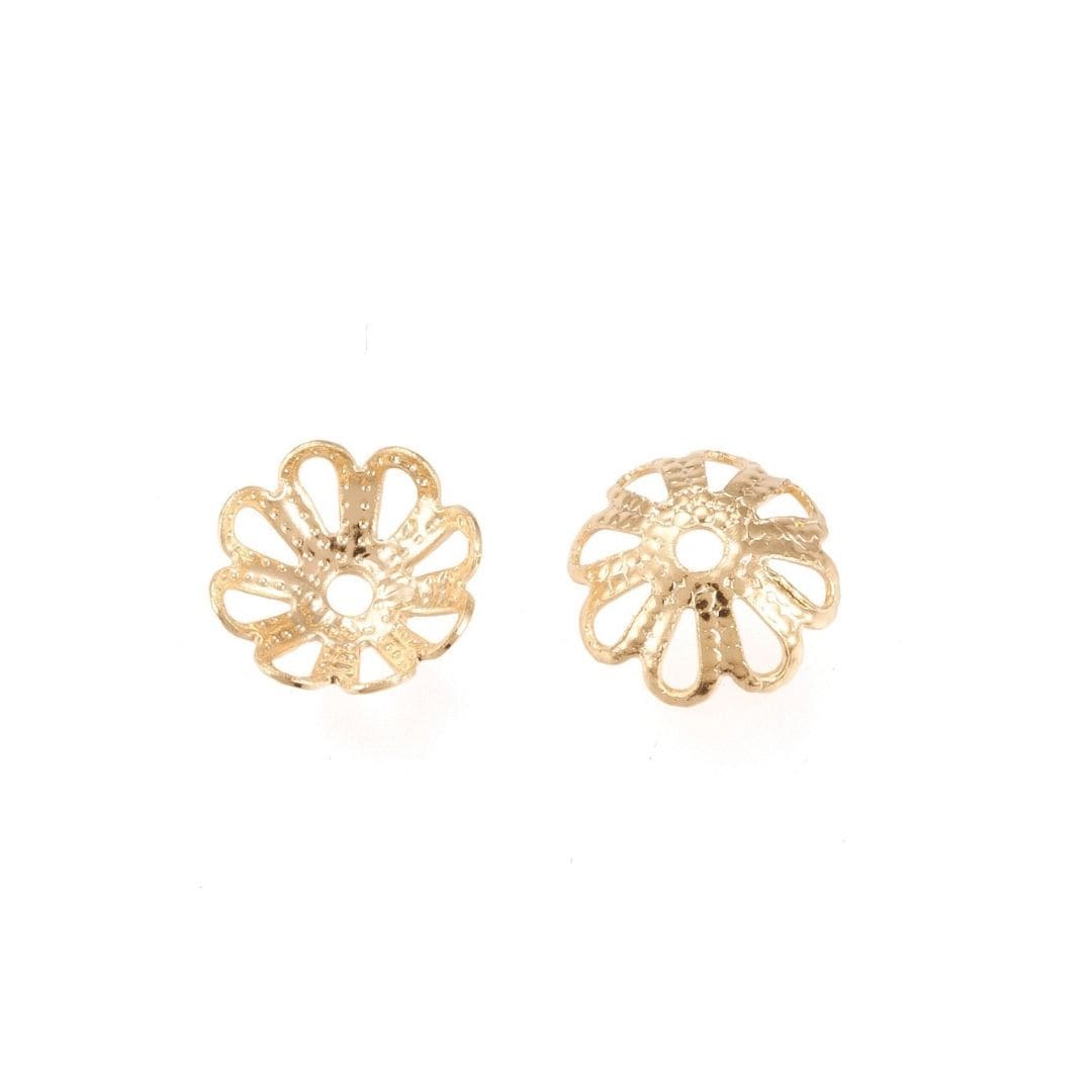 Coupelle motif fleur or - Accessoires pour bijoux