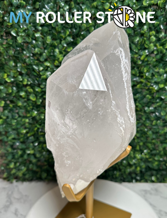 Cristal de roche sur Support #B82 - Pierres et fossiles