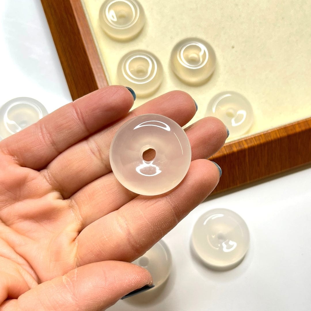 Donuts Agate Blanche