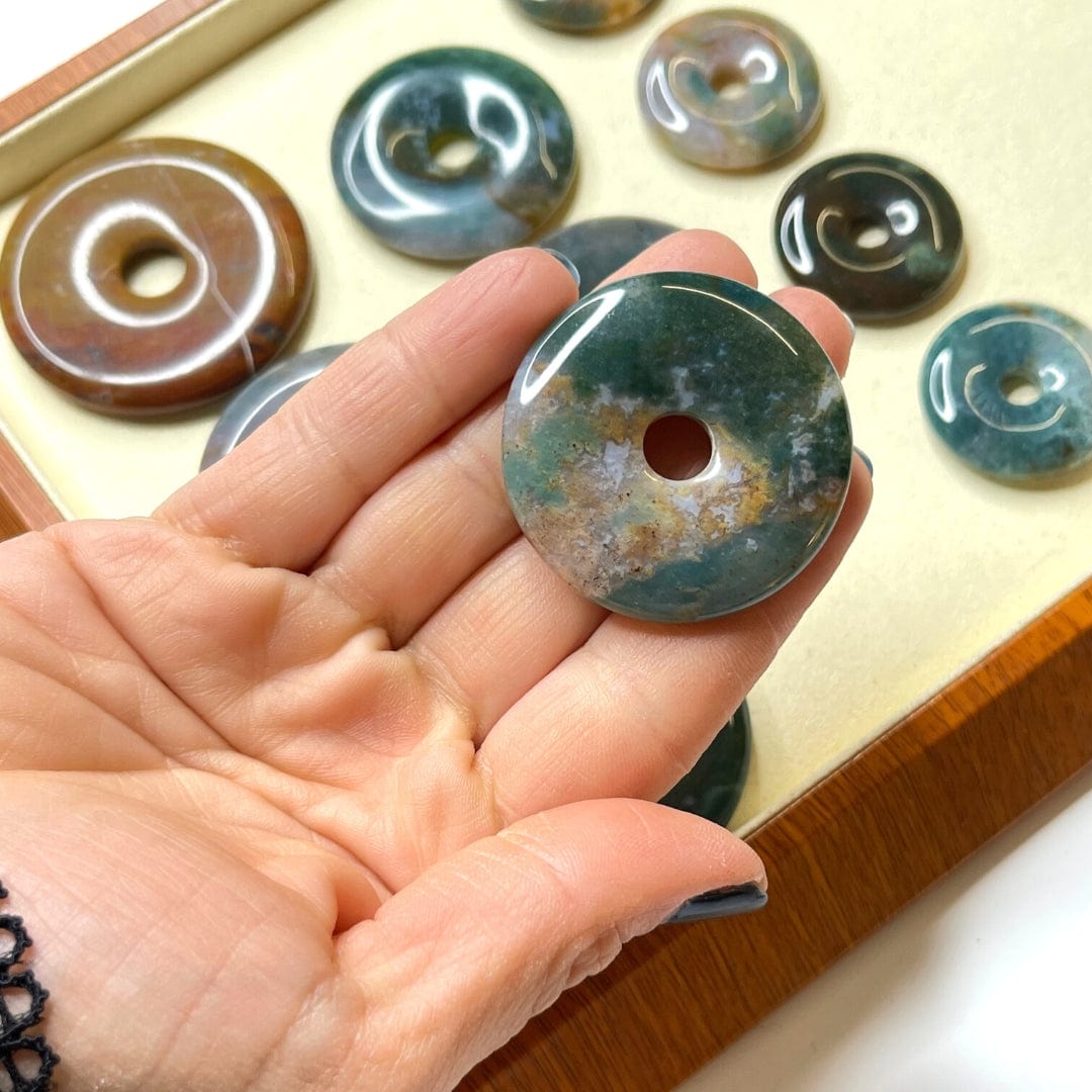 Donuts Agate Indienne 40mm