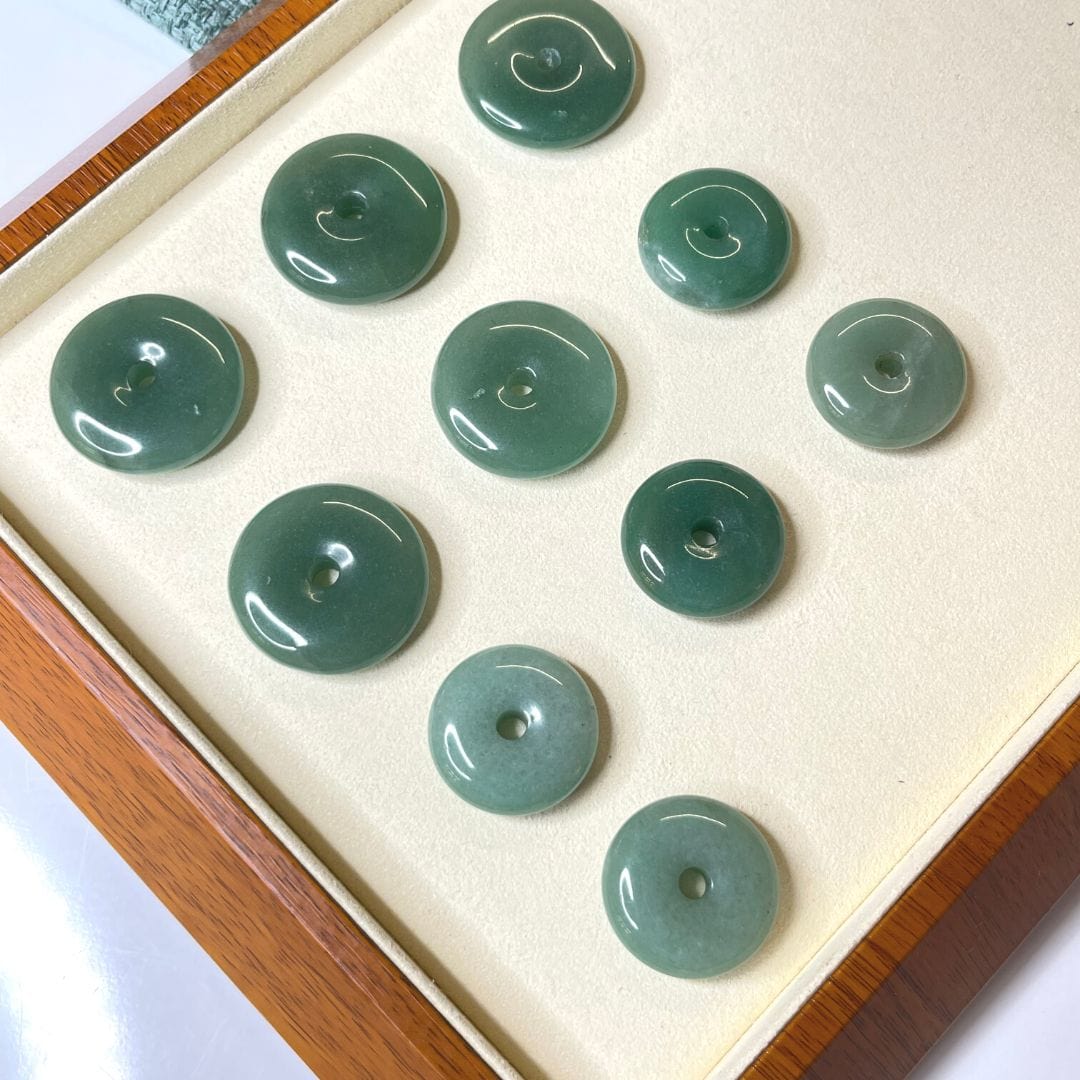 Donuts Aventurine (trou 4mm) - Breloques et pendentifs