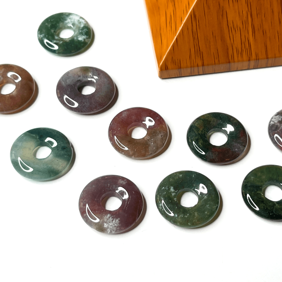 Donuts Agate Indienne 18mm