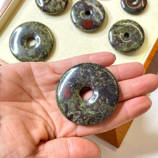 Donut Jaspe Sang de Dragon 50 mm