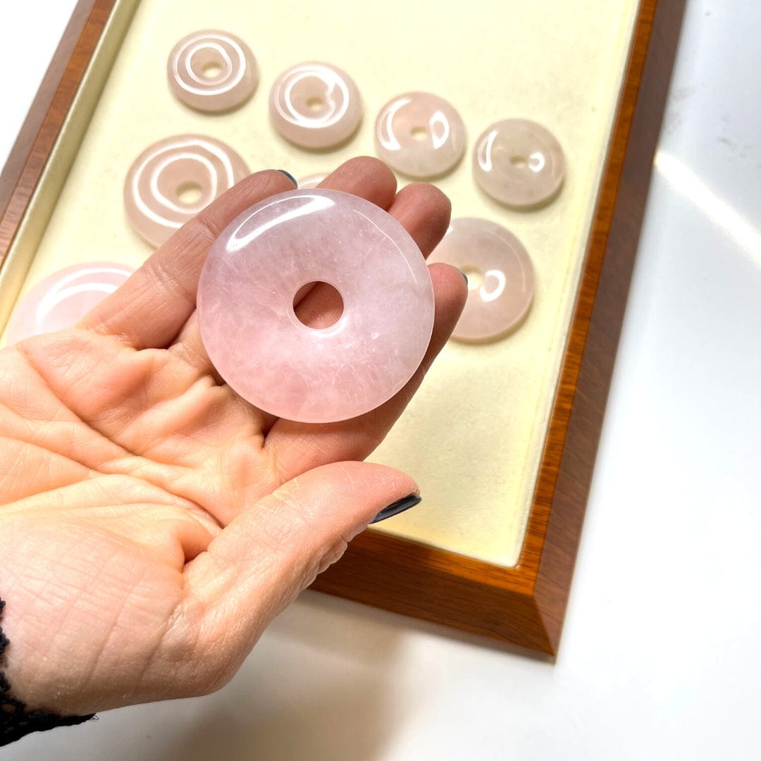 Donuts Quartz rose - Breloques et pendentifs