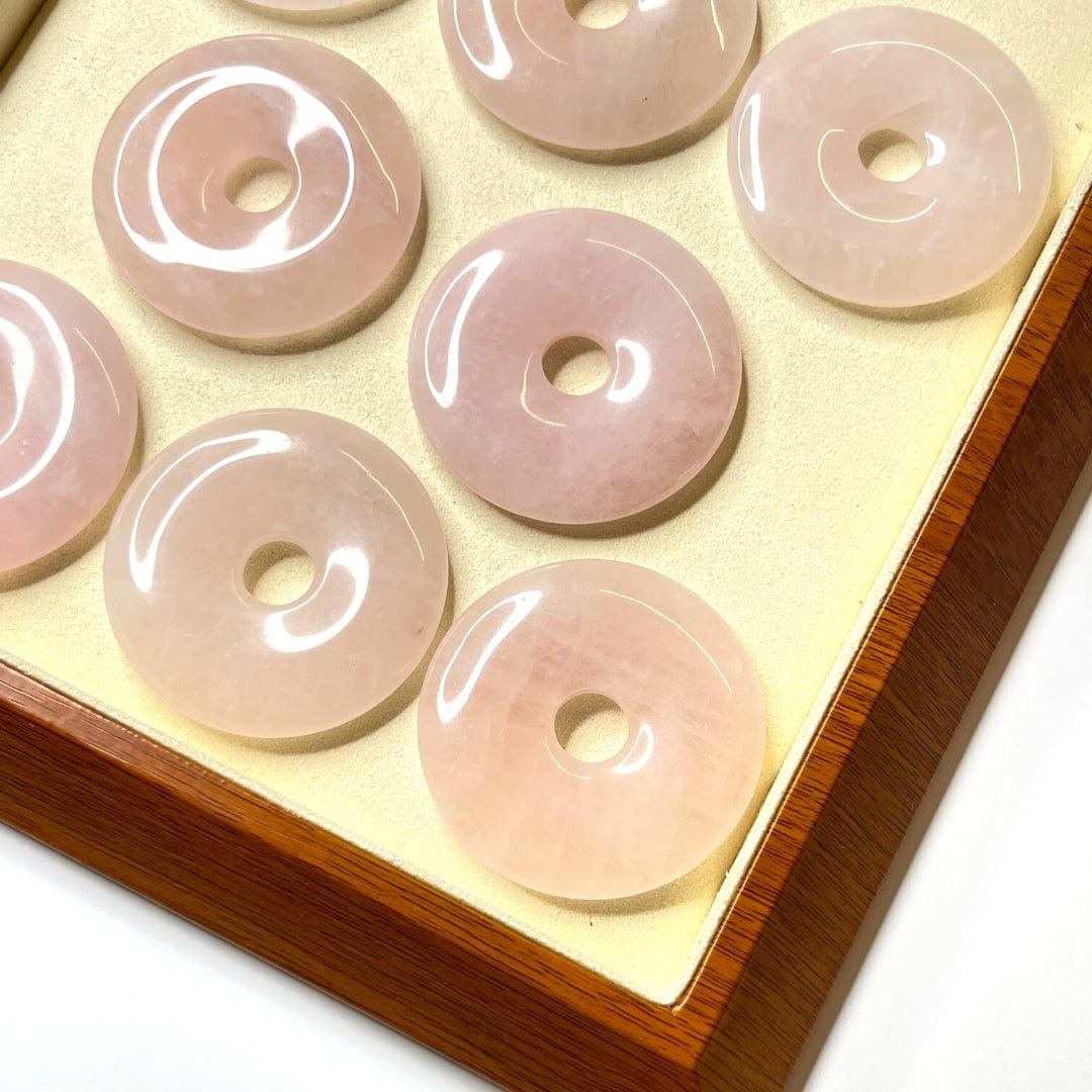 Donuts Quartz rose - Breloques et pendentifs