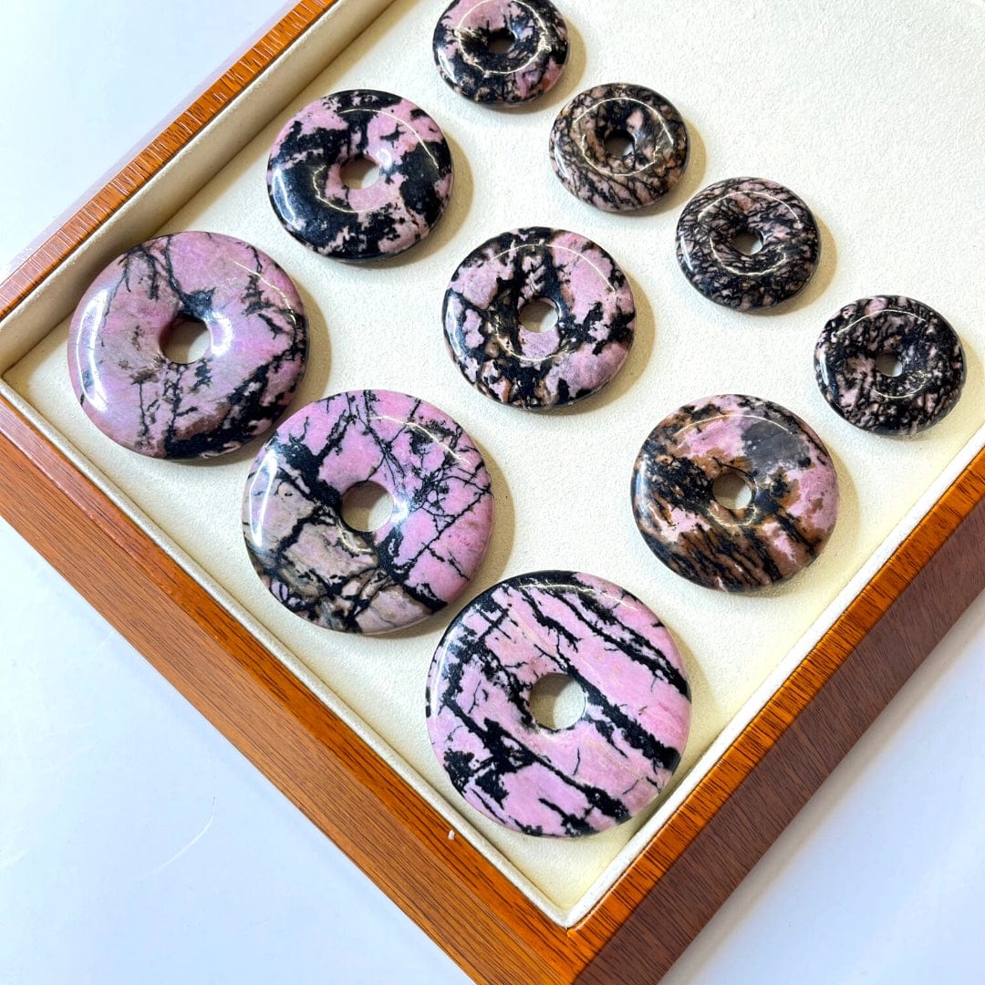 Broche Dorée Ronds Cercles Avec Cristaux Bleus - Bijou Vintage - Fabriqué En France