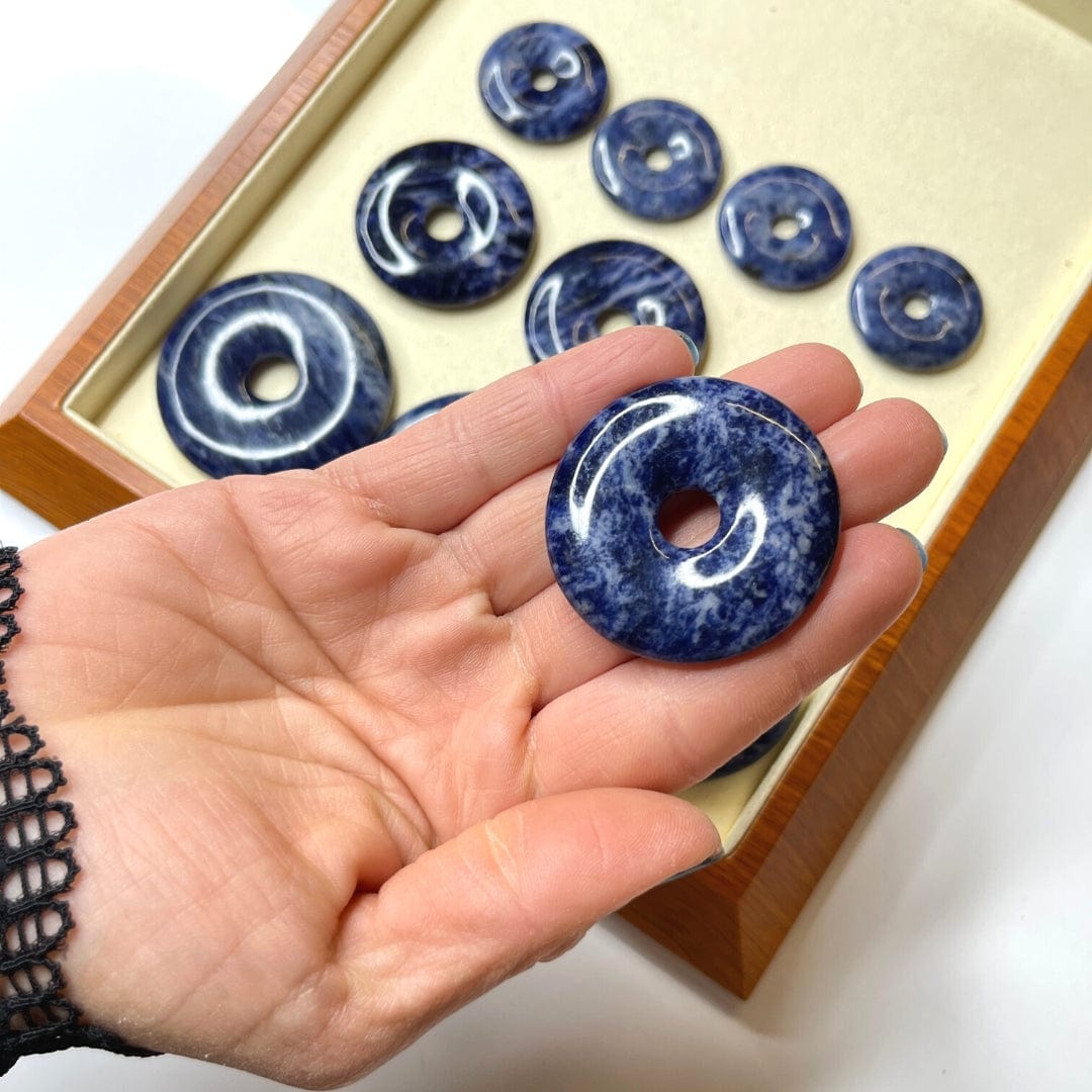 Donuts Sodalite - 40mm - Breloques et pendentifs