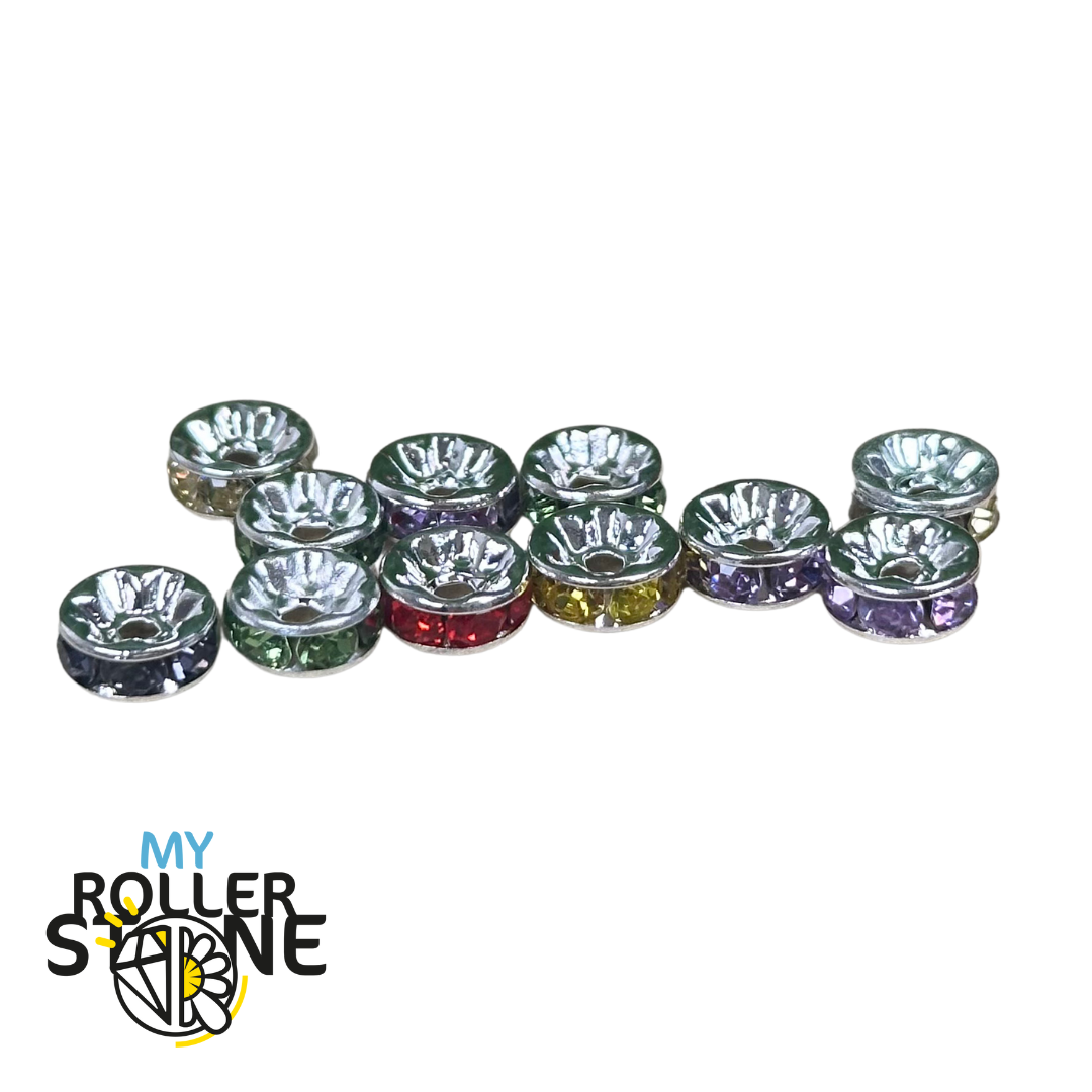 Entretoises rondelles strass 8mm